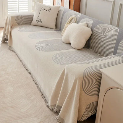 Doppelseitowy Pokrowiec na Sofę z 100% Chenille – Uniwersalny Pokrowiec na Kanapę, Wodoodporny, Łatwy w Pielęgnacji 2