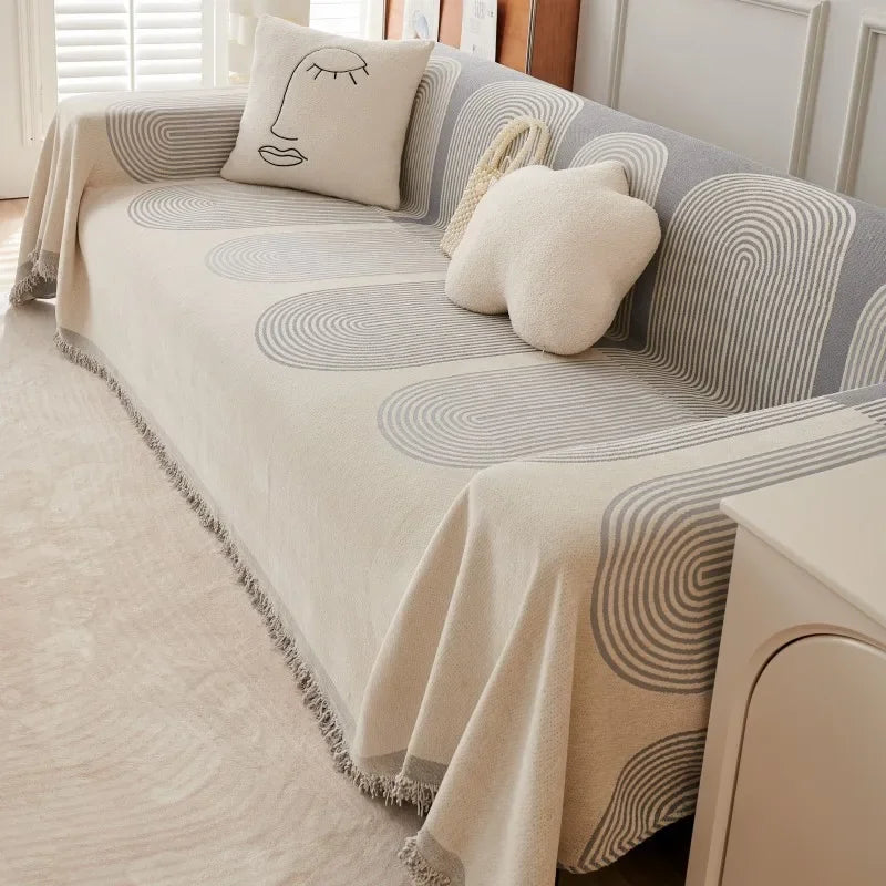 Doppelseitowy Pokrowiec na Sofę z 100% Chenille – Uniwersalny Pokrowiec na Kanapę, Wodoodporny, Łatwy w Pielęgnacji 2