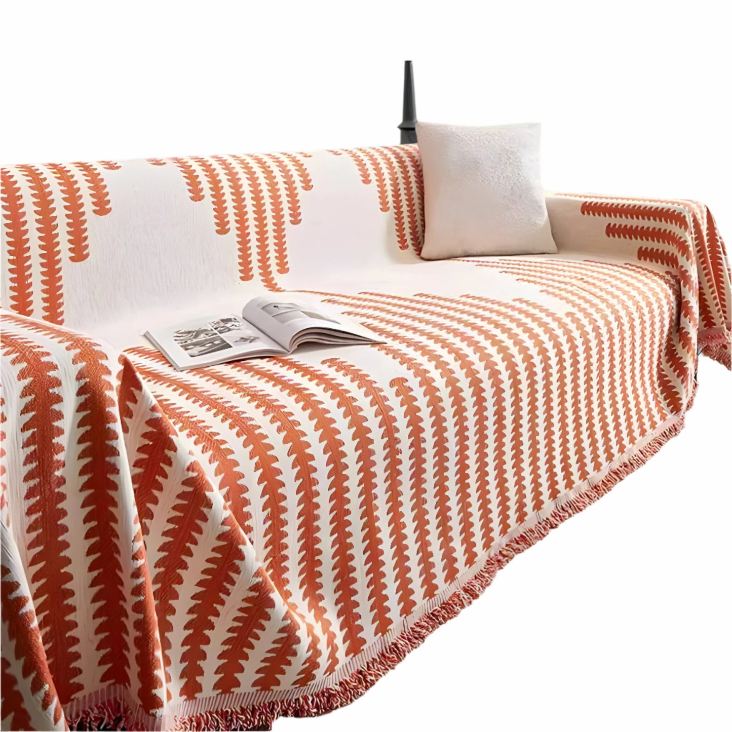 Dwustronny pokrowiec na sofę z materiału chenille – Uniwersalny i elegancki, idealny do ochrony mebli na każdą porę roku 0