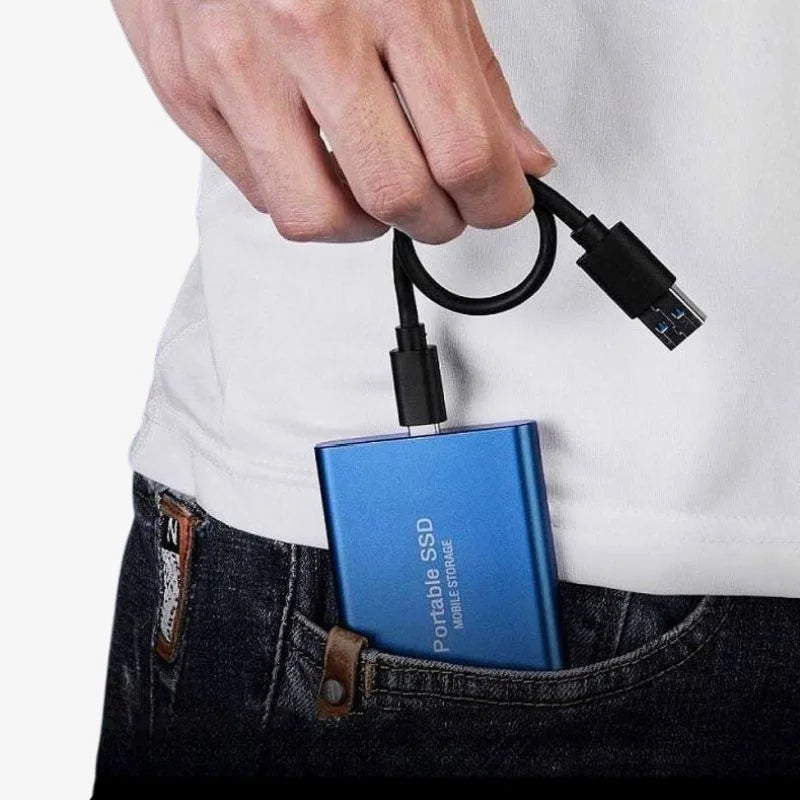 Dysk Zewnętrzny SSD 1TB, 2TB – Szybki Transfer do 1050 MB/s, USB 3.2 Gen 2 Type-C, Aluminiowa Obudowa 2