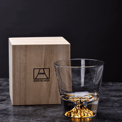 Ekskluzywne Szklanki do Whisky w Stylu Edo Kiriko – Ręcznie Wykonane Kryształowe Szklanki z Eleganckim Opakowaniem 1