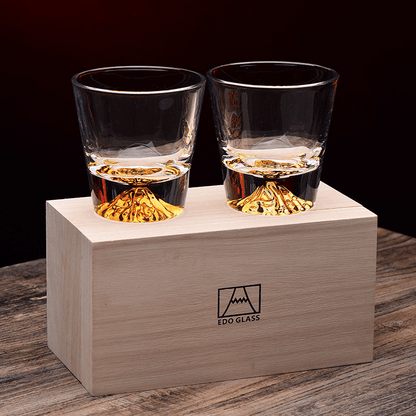 Ekskluzywne Szklanki do Whisky w Stylu Edo Kiriko – Ręcznie Wykonane Kryształowe Szklanki z Eleganckim Opakowaniem 5