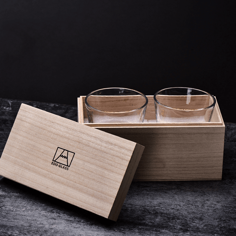 Ekskluzywne Szklanki do Whisky w Stylu Edo Kiriko – Ręcznie Wykonane Kryształowe Szklanki z Eleganckim Opakowaniem 9