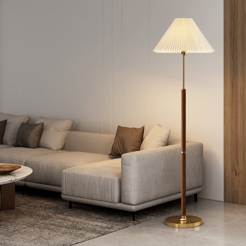Elegancka Lampa Podłogowa z Papieru Ryżowego, Nowoczesny Design do Czytania, Ciepłe Światło, Biała i Brązowa, Wysokość 158cm 0