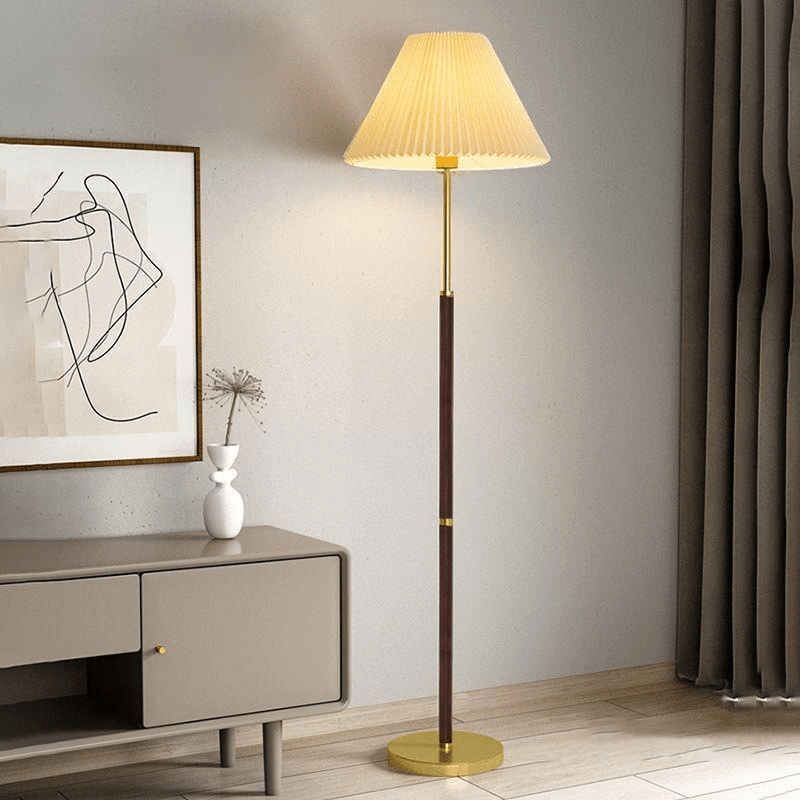 Elegancka Lampa Podłogowa z Papieru Ryżowego, Nowoczesny Design do Czytania, Ciepłe Światło, Biała i Brązowa, Wysokość 158cm 1