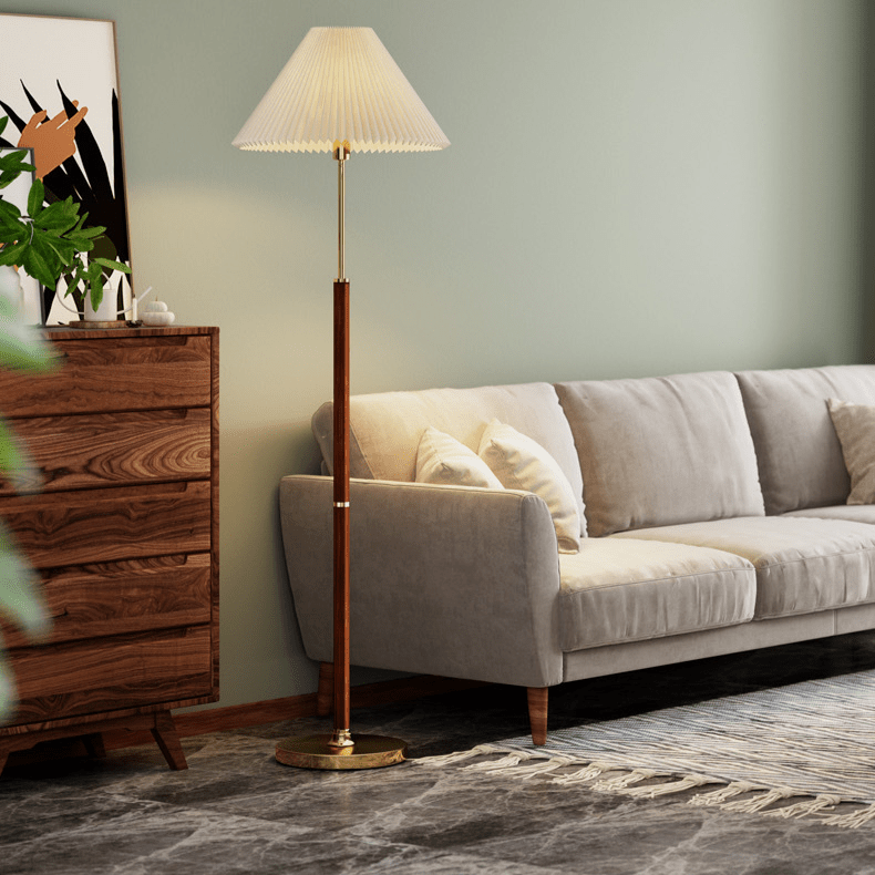 Elegancka Lampa Podłogowa z Papieru Ryżowego, Nowoczesny Design do Czytania, Ciepłe Światło, Biała i Brązowa, Wysokość 158cm 4