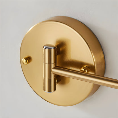 Elegancka Lampa Ścienna z Regulowanym Ramieniem w Złotym i Czarnym - Kinkiet Ścienny do Sypialni z Miękkim Światłem 7