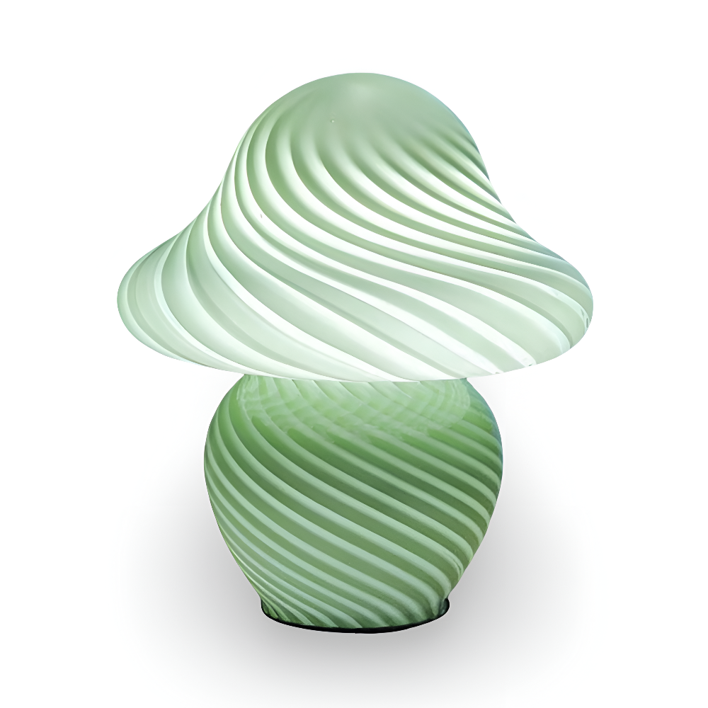 Elegancka Lampa Stołowa Szklana LED w Kształcie Grzybka – Ciepłe i Neutralne Światło do Salonów i Biur 0