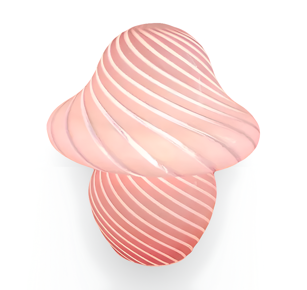 Elegancka Lampa Stołowa Szklana w Kształcie Grzyba z Regulowanym Oświetleniem – Idealna do Salonów i Sypialni 9