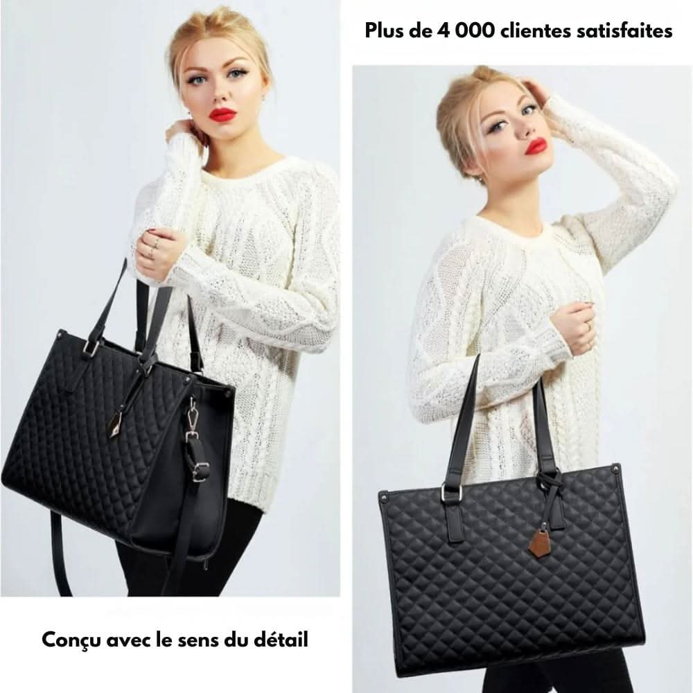 Elegancka Torba na Zakupy 2 w 1 z Izolowaną Komorą – Duża Pojemność i Stylowy Design do Pracy i Podróży 1