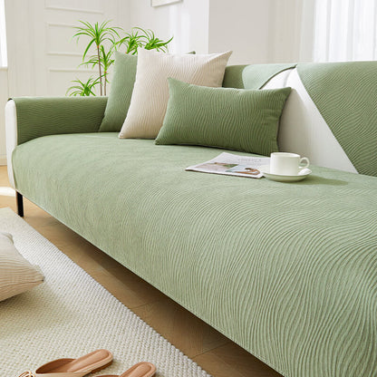 Elegancki Pokrowiec na Sofę Chenille – Ochrona przed Zarysowaniami i Zabrudzeniami, Łatwy w Pielęgnacji, Ruchomy Design 1