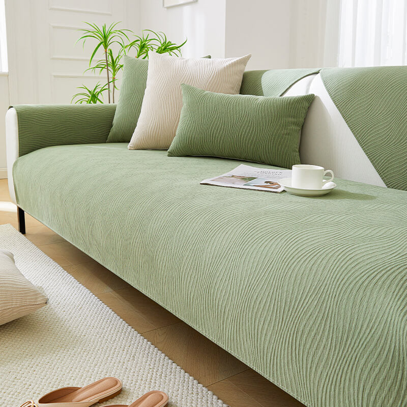 Elegancki Pokrowiec na Sofę Chenille – Ochrona przed Zarysowaniami i Zabrudzeniami, Łatwy w Pielęgnacji, Ruchomy Design 1