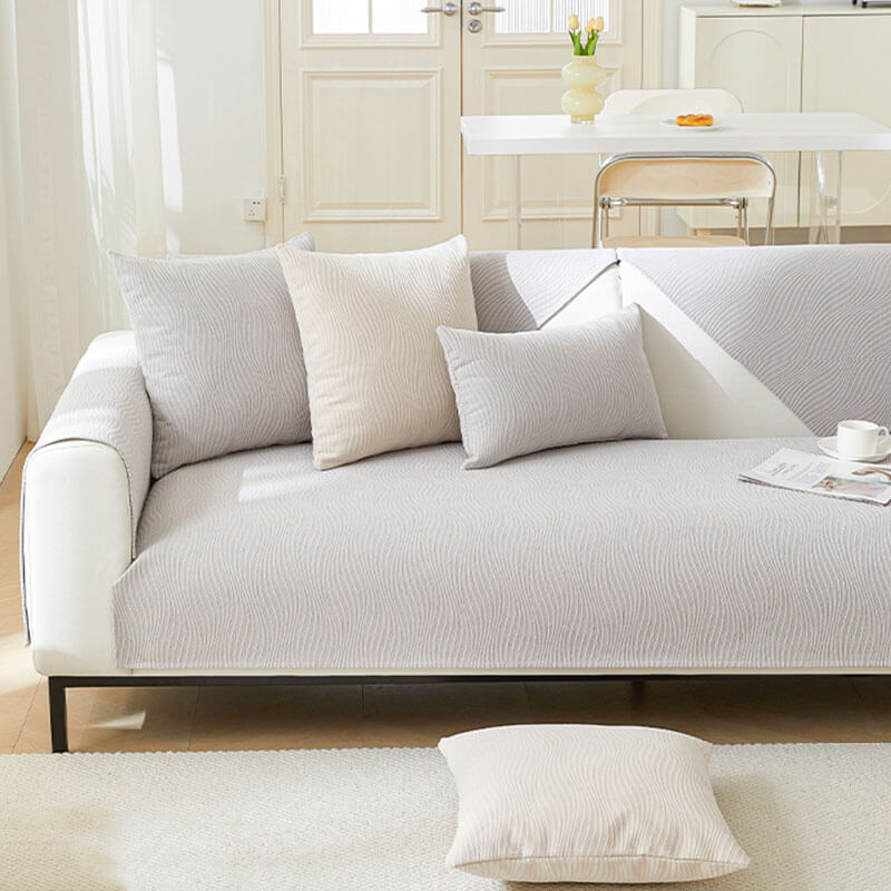 Elegancki Pokrowiec na Sofę Chenille – Ochrona przed Zarysowaniami i Zabrudzeniami, Łatwy w Pielęgnacji, Ruchomy Design 8