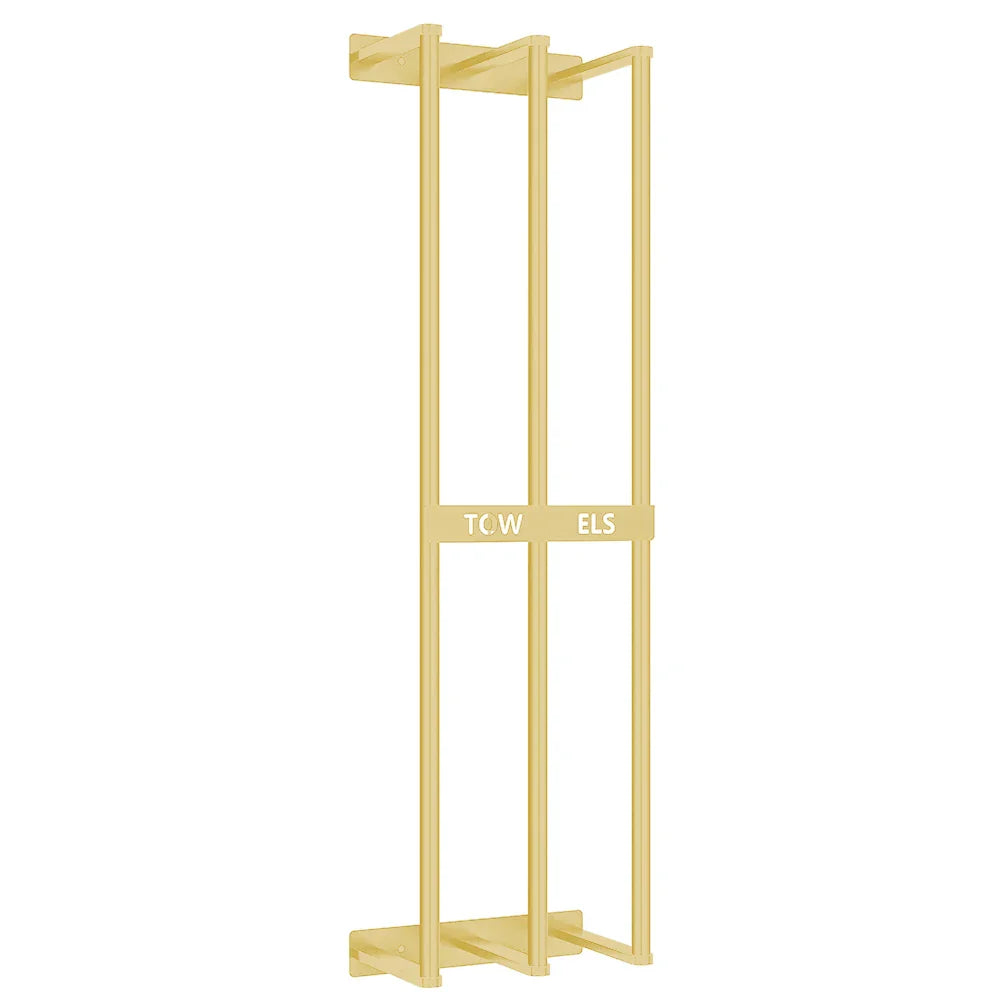 Elegancki Wieszak na Ręczniki Stojący, Minimalistyczny Stojak do Łazienki i Kuchni, Stal Nierdzewna, 60 cm x 15 cm x 10 cm 2