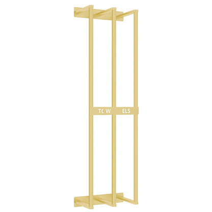 Elegancki Wieszak na Ręczniki Stojący, Minimalistyczny Stojak do Łazienki i Kuchni, Stal Nierdzewna, 60 cm x 15 cm x 10 cm 2