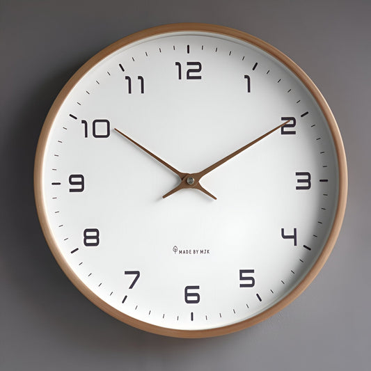 Elegancki Zegar Ścienny 30 cm z Drewna – Minimalistyczny Zegar na Ścianę do Salonu, Kuchni i Biura 1