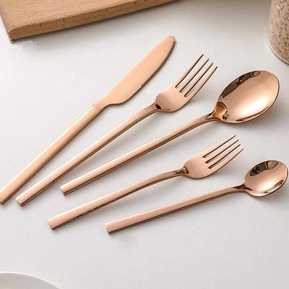Elegancki Zestaw Sztućców 30-elementowy z Wysokiej Jakości Stali Nierdzewnej – Nowoczesny Design 5