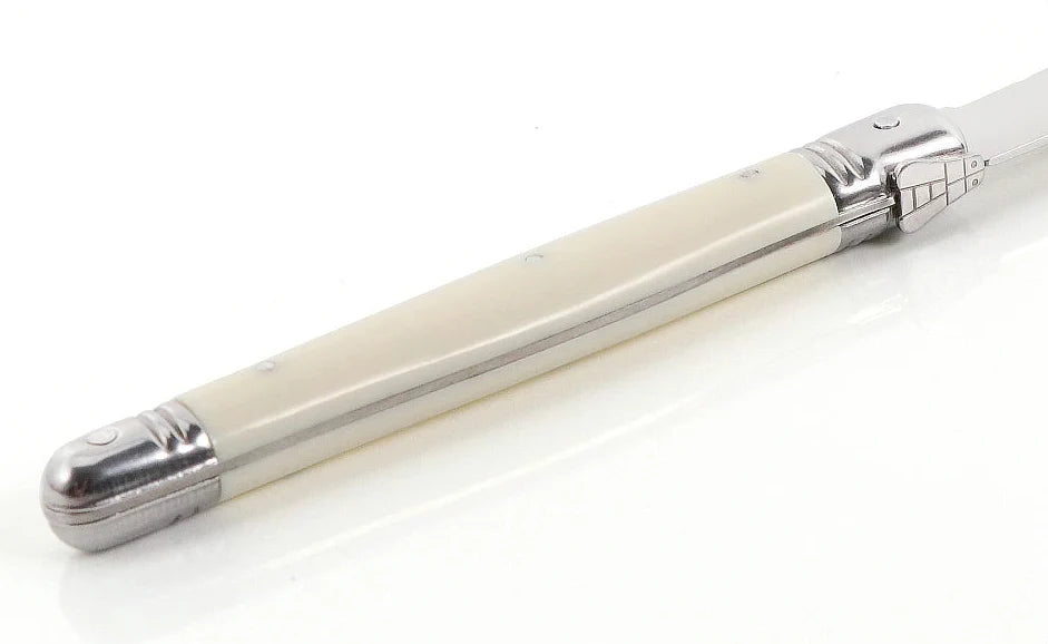 Elegancki Zestaw Sztućców Elfenbeinowy z Stali Nierdzewnej 304, 24 Części - Komplet Sztućców do Eleganckich Posiłków 5