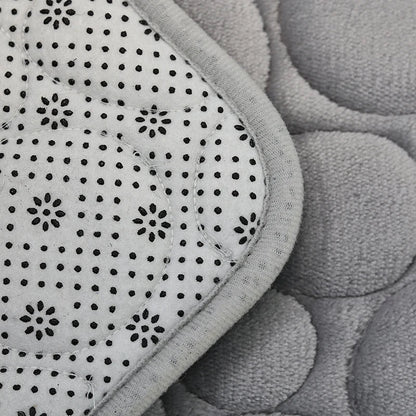 Eleganckie Dywaniki Łazienkowe Szare z Antypoślizgową Podstawą – Miękki Dywanik Łazienkowy 50x80 cm i 40x60 cm 5