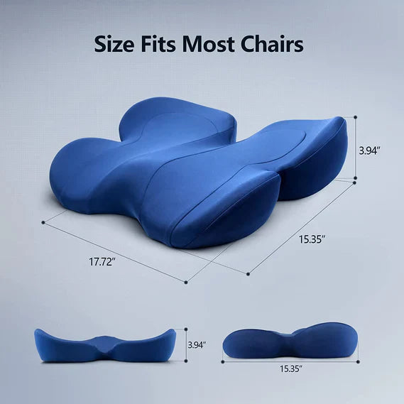 Ergonomiczna Poduszka Siedząca z Memory Foam – U-kształtne Wsparcie dla Pleców, Oddychający Pokrowiec, Antypoślizgowa Podstawa 6