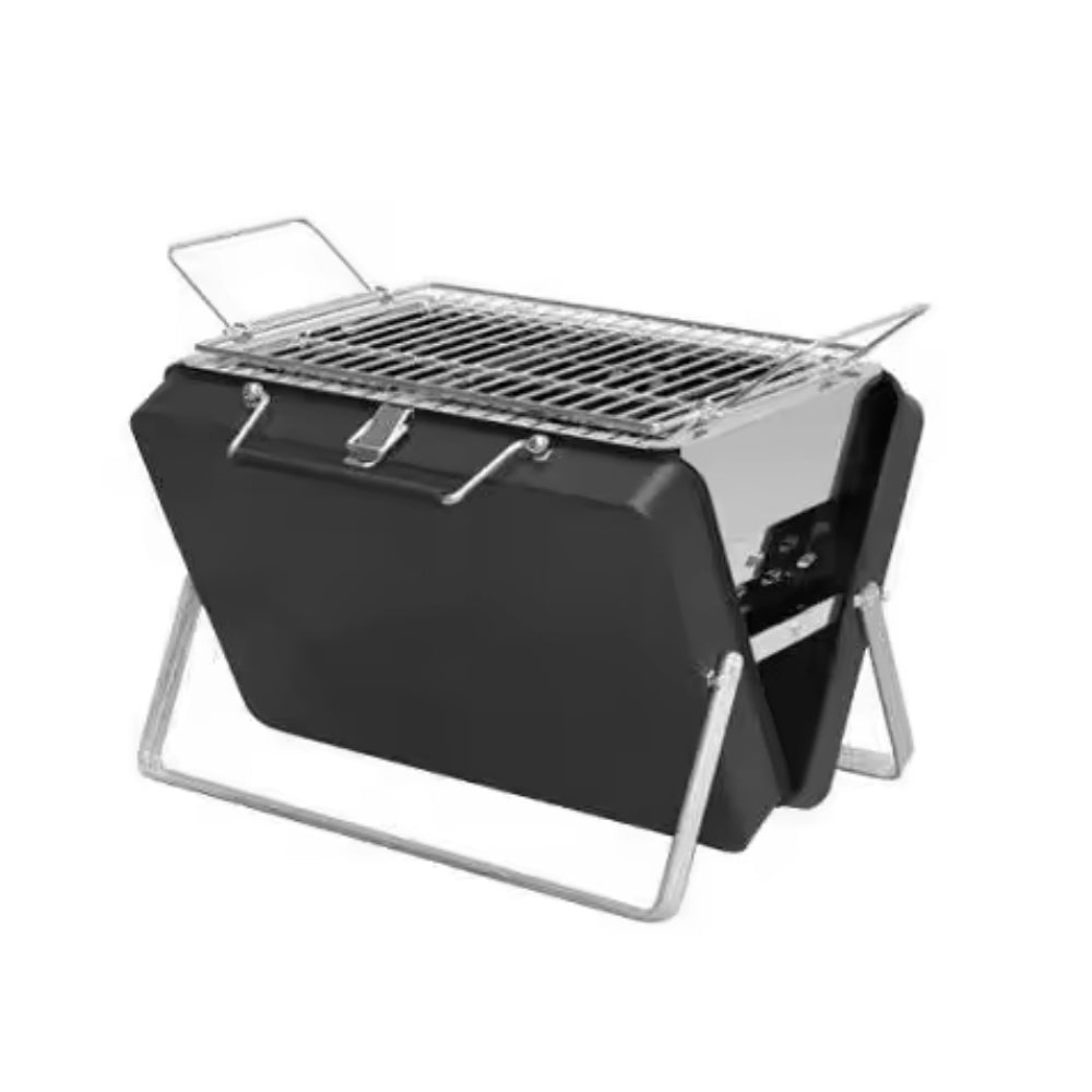Składany grill BBQ ze stali nierdzewnej – przenośny, idealny na kemping i piknik