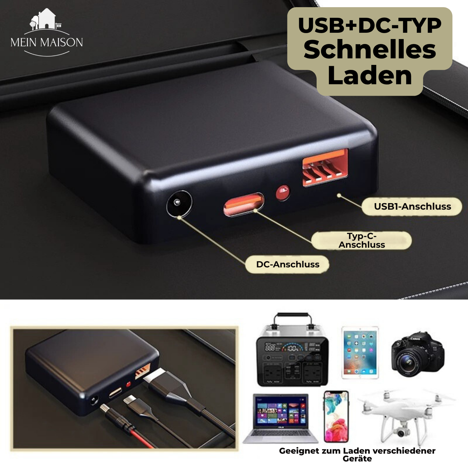 Faltowalne Panele Słoneczne 1000W z MPPT i USB-C – Wodoodporne, Idealne do Campingów i Podróży 3