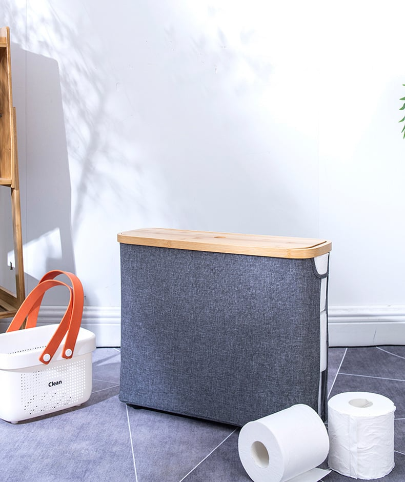 Faltowy Organizer z Bambusa – Wielofunkcyjny, Ekologiczny, Składany, Elegancki do Łazienki i Pokoju Dziecięcego 2