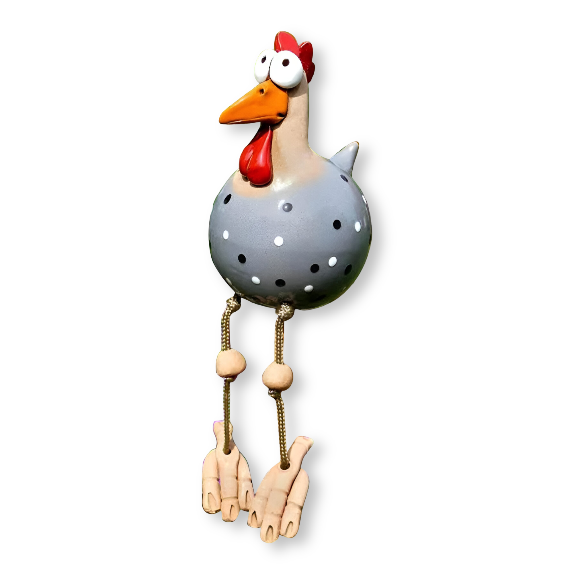 Figurka kurczaka Cluckoo, odporna na warunki atmosferyczne – zabawny wzór do dekoracji ogrodu i patio 0