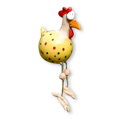 Figurka kurczaka Cluckoo, odporna na warunki atmosferyczne – zabawny wzór do dekoracji ogrodu i patio 11