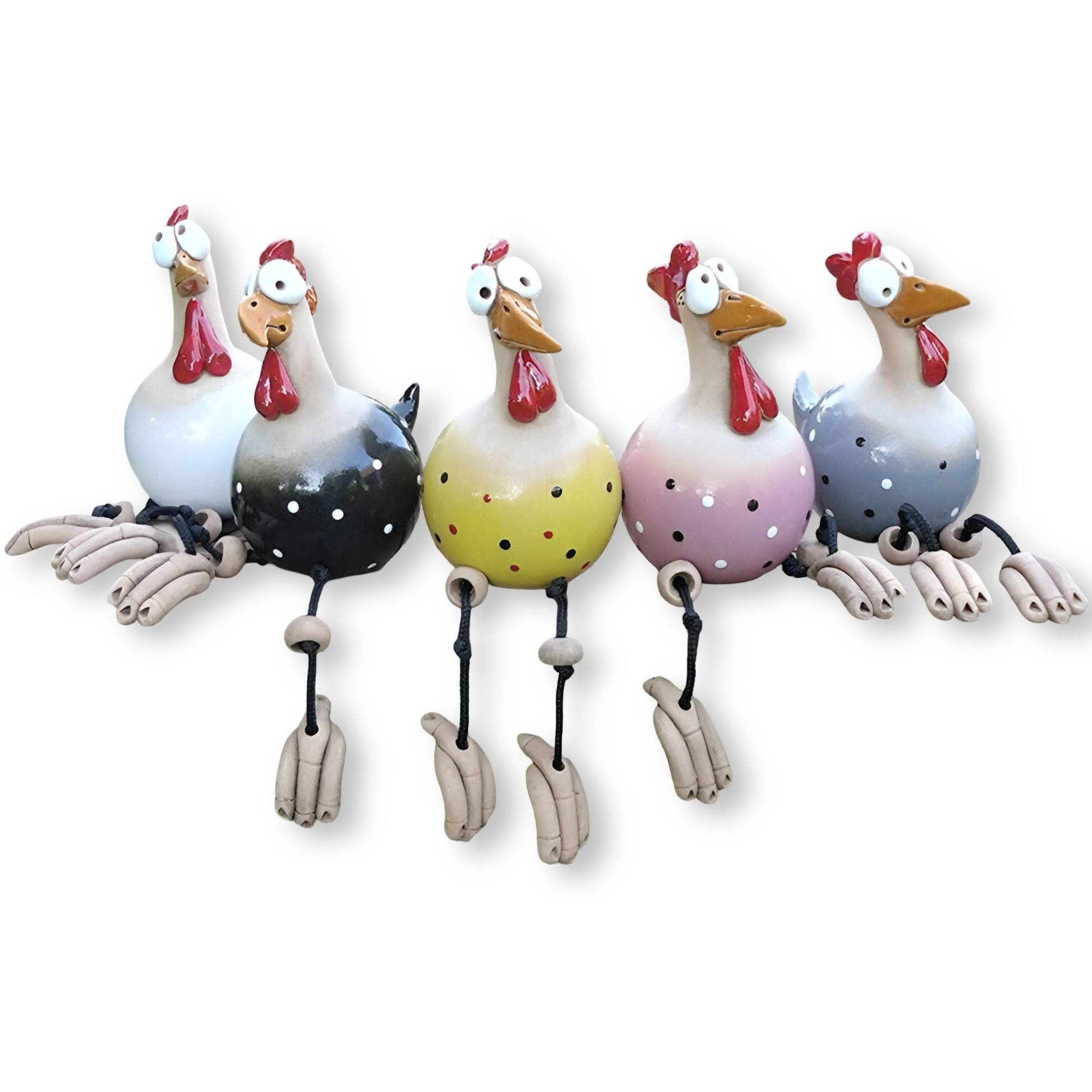 Figurka kurczaka Cluckoo, odporna na warunki atmosferyczne – zabawny wzór do dekoracji ogrodu i patio 12