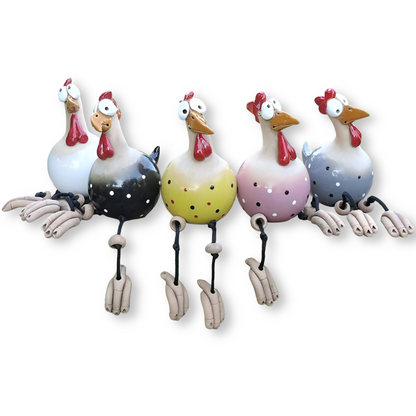 Figurka kurczaka Cluckoo, odporna na warunki atmosferyczne – zabawny wzór do dekoracji ogrodu i patio 12