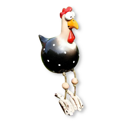 Figurka kurczaka Cluckoo, odporna na warunki atmosferyczne – zabawny wzór do dekoracji ogrodu i patio 13