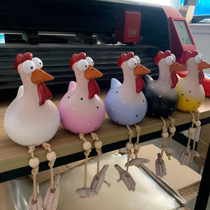 Figurka kurczaka Cluckoo, odporna na warunki atmosferyczne – zabawny wzór do dekoracji ogrodu i patio 2