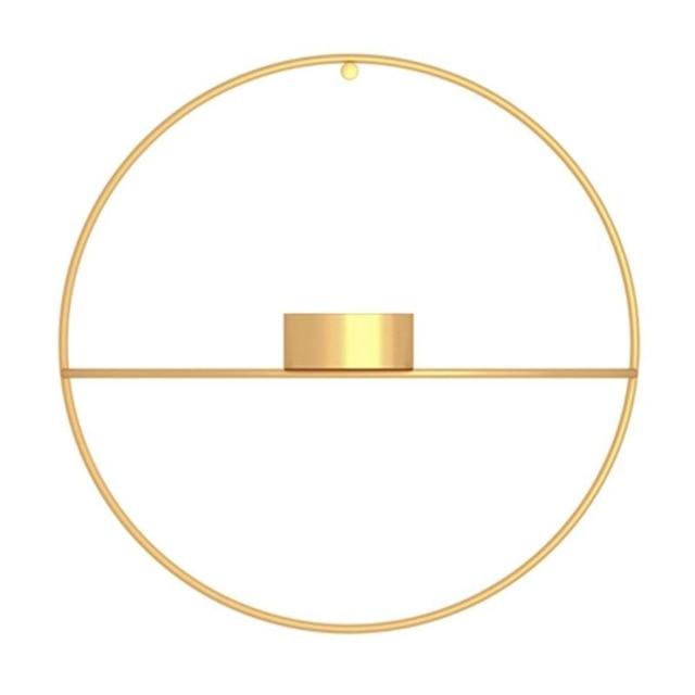 Funky Metalowy Świecznik na Tealighty – Nowoczesny Wazon Ścienny z Geometrycznym Designem [świecznik] 10