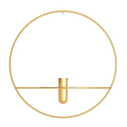 Funky Metalowy Świecznik na Tealighty – Nowoczesny Wazon Ścienny z Geometrycznym Designem [świecznik] 12