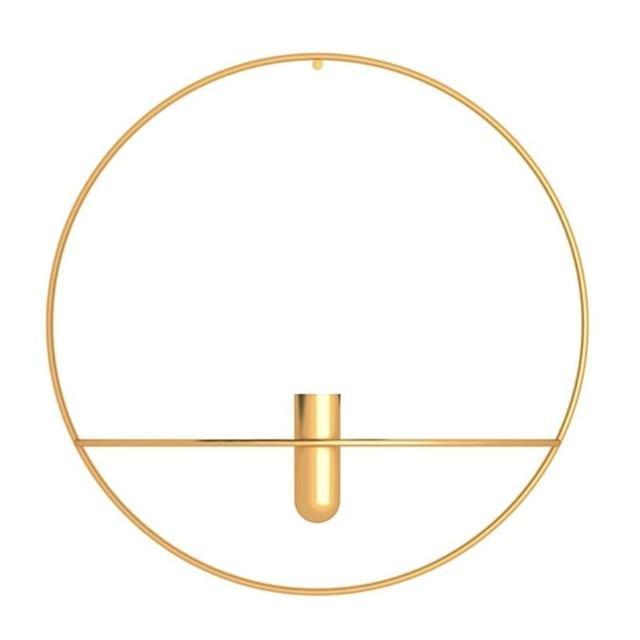 Funky Metalowy Świecznik na Tealighty – Nowoczesny Wazon Ścienny z Geometrycznym Designem [świecznik] 12