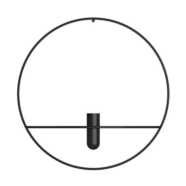 Funky Metalowy Świecznik na Tealighty – Nowoczesny Wazon Ścienny z Geometrycznym Designem [świecznik] 8