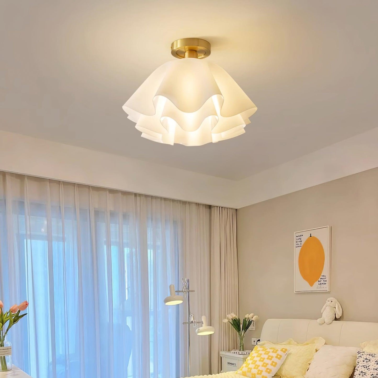 Gailon Nowoczesna Lampa Sufitowa Do Sypialni – Elegancki Design i Przytulne Światło LED [lampa sufitowa] 3