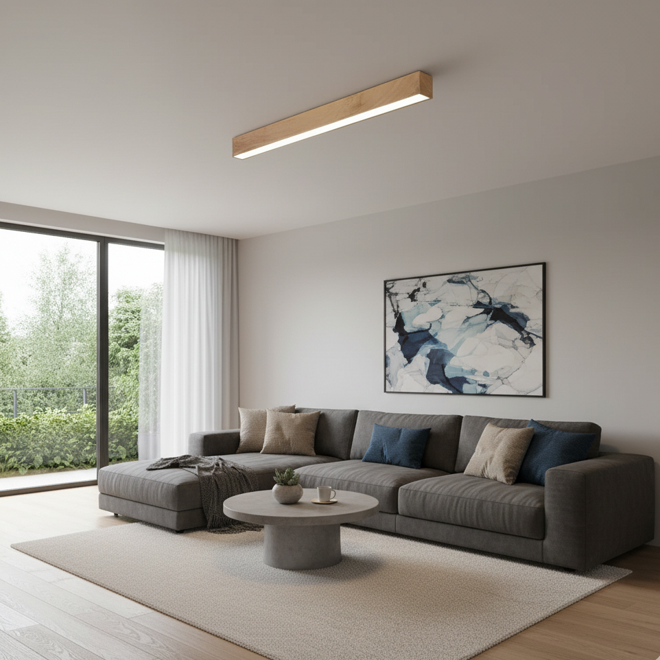 Lampa Sufitowa LED Minimalistyczna 60/100/120 cm – Eleganckie Oświetlenie do Salonu i Sypialni