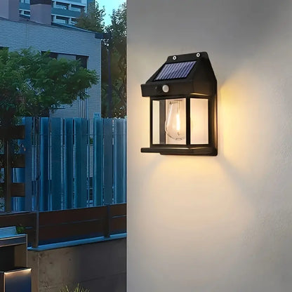 Solarna lampa ścienna – 3 tryby oświetlenia, zasięg 8 m