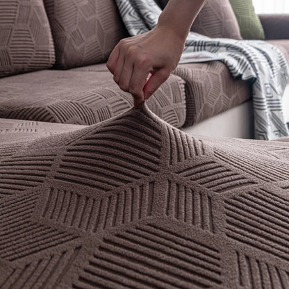 Gorący Uniwersalny Pokrowiec na Kanapę – Geometryczny Design, Ochrona Mebli i Przyjazny Zwierzętom [pokrowiec na sofę] 8