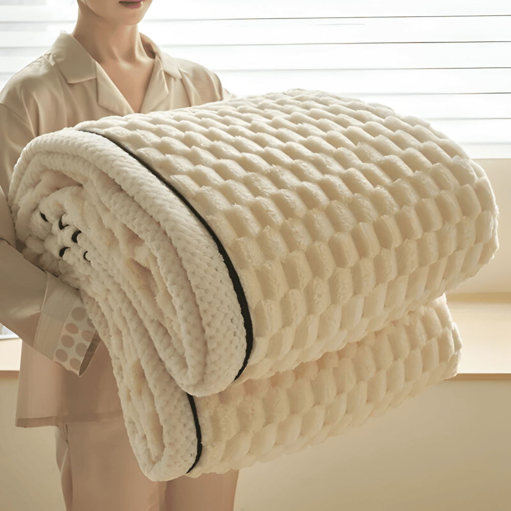 Gruby Ciepły Koc Fleece, Miękki i Stylowy, Idealny do Sofy i Łóżka – 120x200 cm, 150x200 cm, 200x230 cm 0