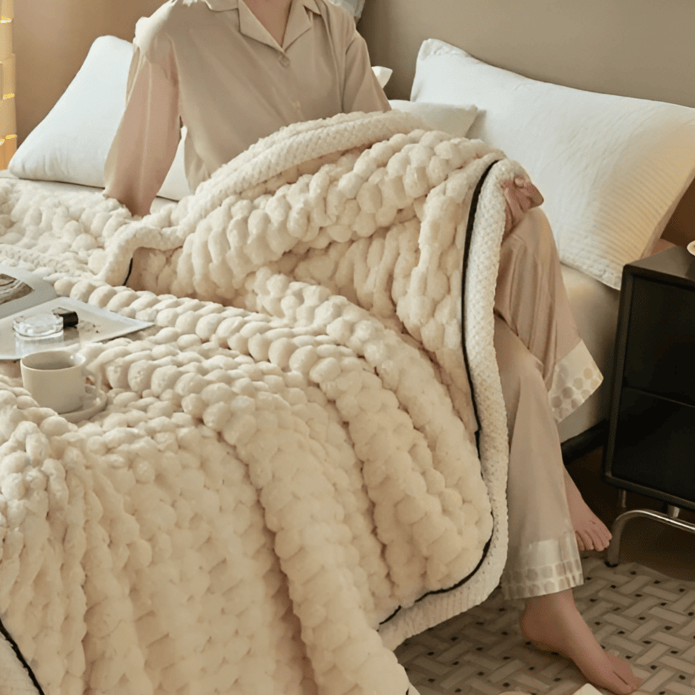 Gruby Ciepły Koc Fleece, Miękki i Stylowy, Idealny do Sofy i Łóżka – 120x200 cm, 150x200 cm, 200x230 cm 2