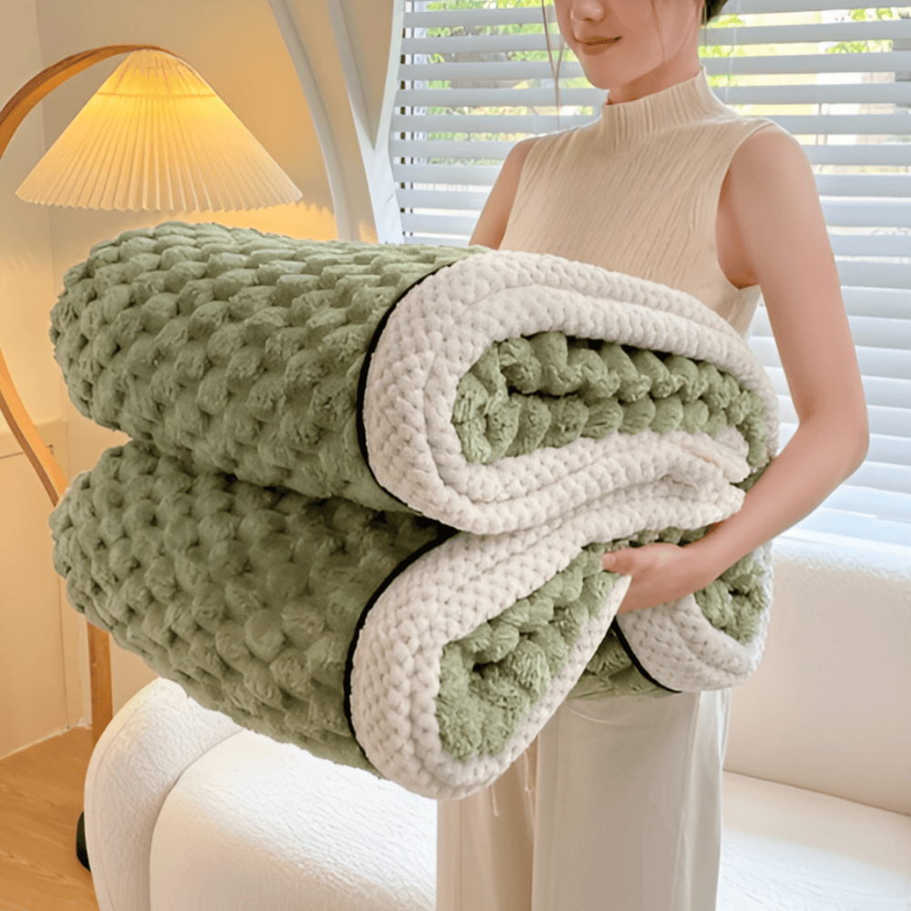 Gruby Ciepły Koc Fleece, Miękki i Stylowy, Idealny do Sofy i Łóżka – 120x200 cm, 150x200 cm, 200x230 cm 9
