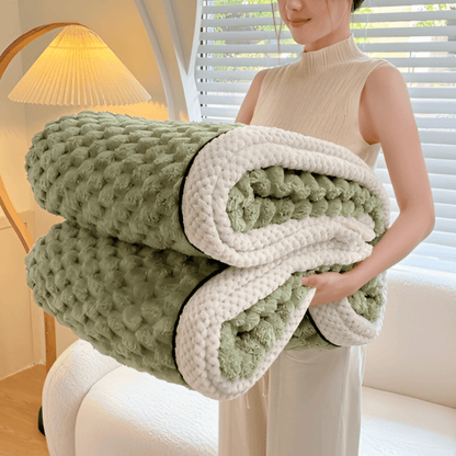 Gruby Ciepły Koc Fleece, Miękki i Stylowy, Idealny do Sofy i Łóżka – 120x200 cm, 150x200 cm, 200x230 cm 9