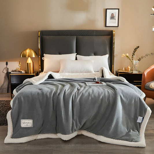Gruby Koc Fleece 100x150 cm – Ciepły i Miękki Koc Idealny na Zimowe Wieczory, Wysoka Jakość, Łatwe Czyszczenie 3