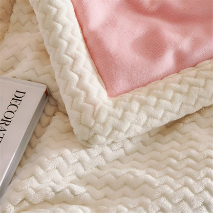 Gruby Koc Fleece 100x150 cm – Ciepły i Miękki Koc Idealny na Zimowe Wieczory, Wysoka Jakość, Łatwe Czyszczenie 5