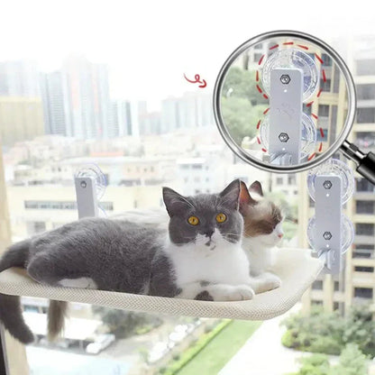 Hamak dla kota SkyNap z 360° widokiem – Oddychający materiał, bezpieczna konstrukcja, łatwa pielęgnacja, duży rozmiar 45x30 cm 1