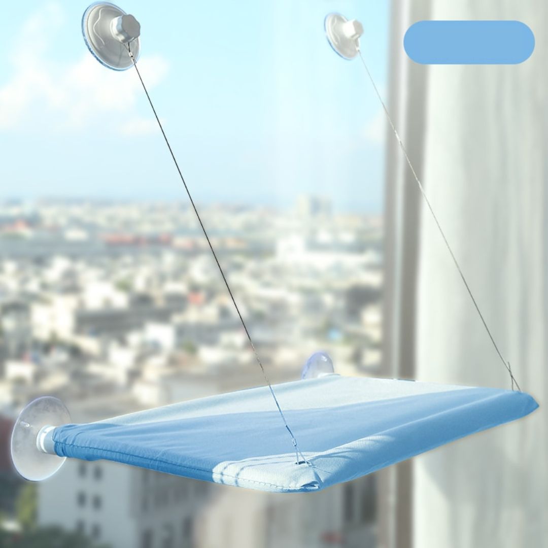 Hamak dla kota SkyNap z 360° widokiem – Oddychający materiał, bezpieczna konstrukcja, łatwa pielęgnacja, duży rozmiar 45x30 cm 5