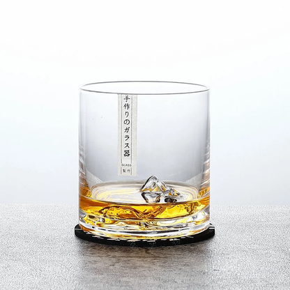 Ice Mountain Szklanka do Whisky – Elegancki Kryształowy Design z Japońskim Akcentem, Idealna na Prezent [szklanka do whisky] 4